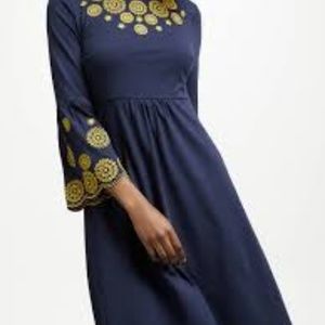 Boden Emilia Embroidered Dress size 12